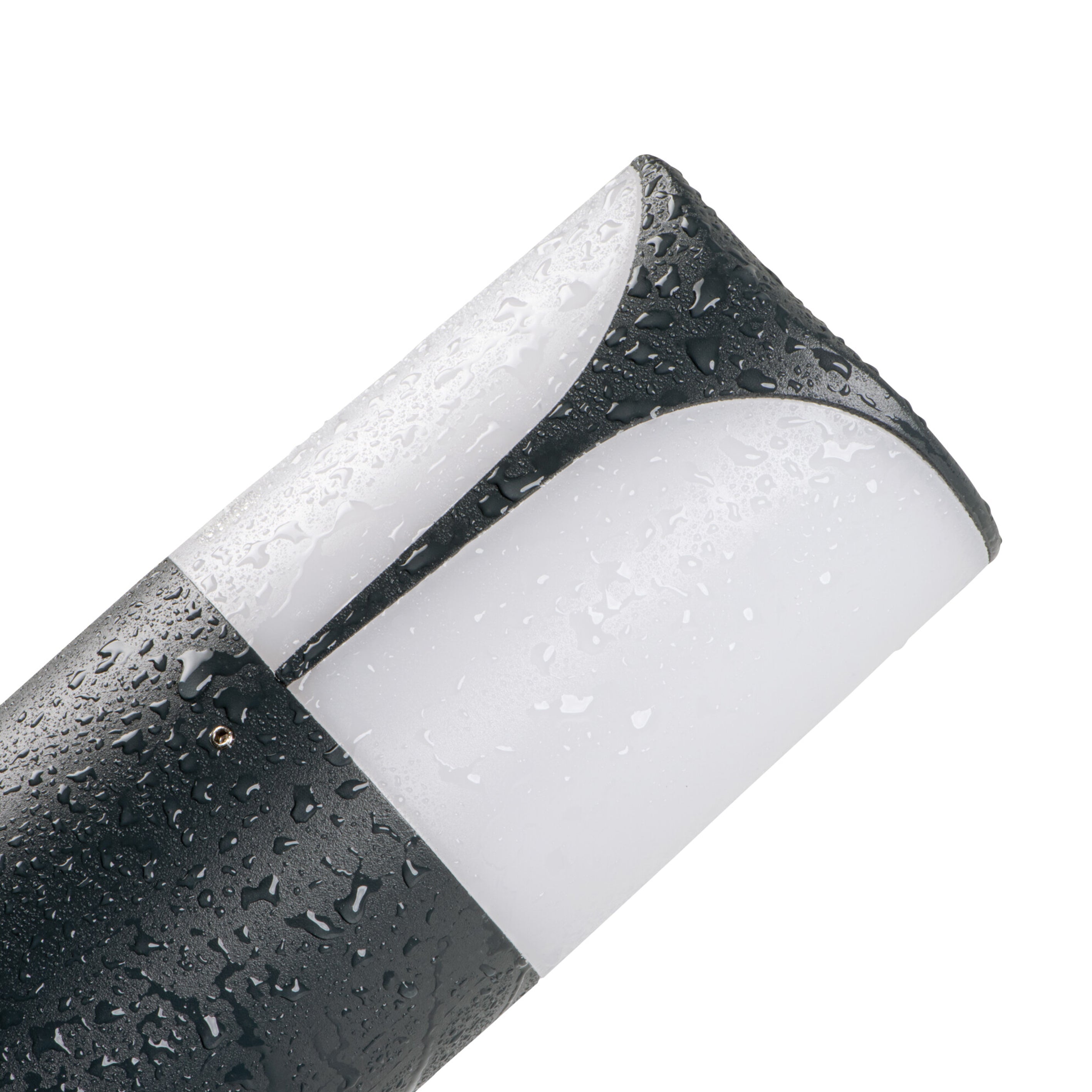Kanlux PRESO 30 GR Garden Lamp Post | 30cm Graphite Waterproof Outdoor LED Light IP44