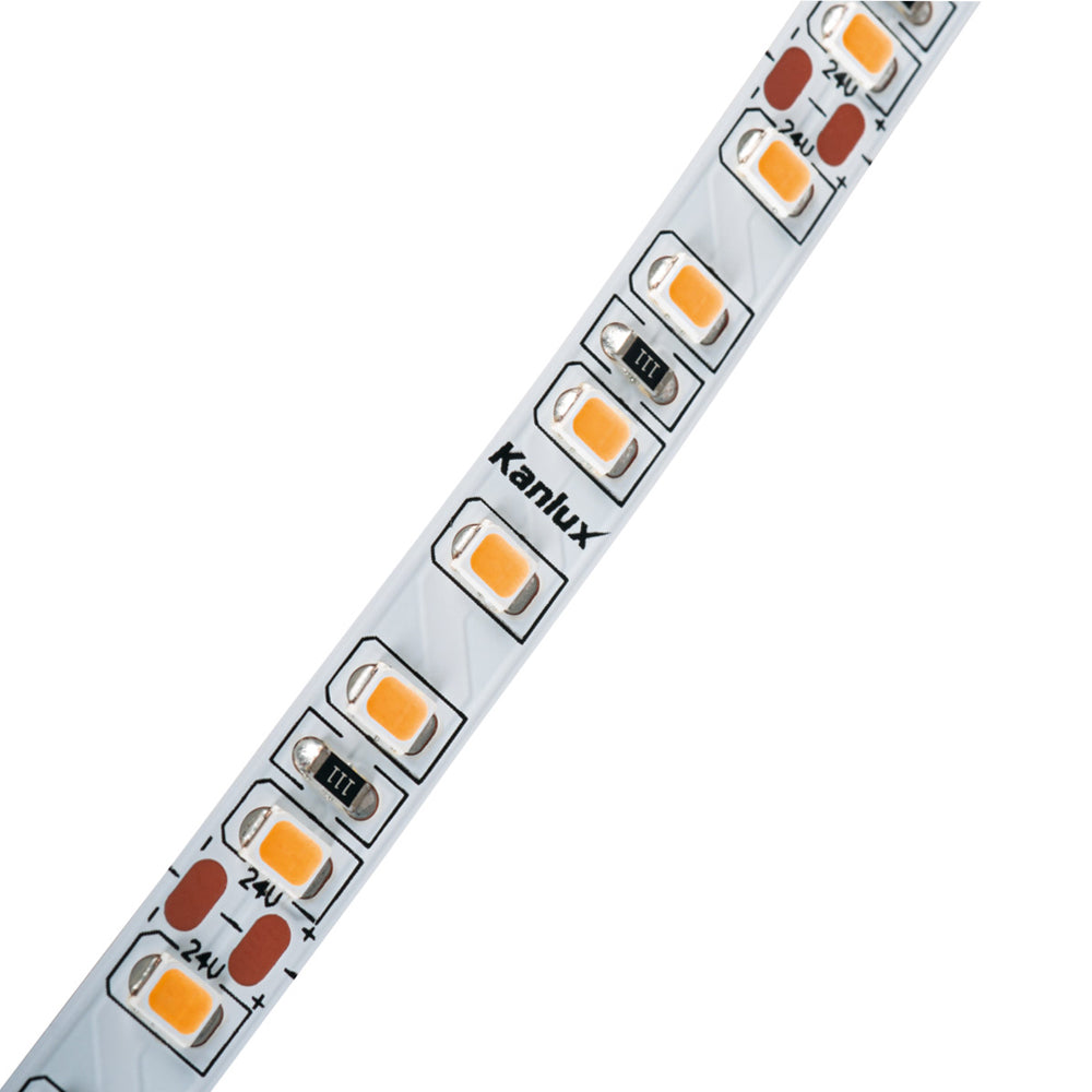 Kanlux Professional 24V 16w/m 5meter IP00 8mm 80w Super Bright White LED Striptape   - IP00 Indoor - Choice of Warm WW Neutral NW Cool White CW