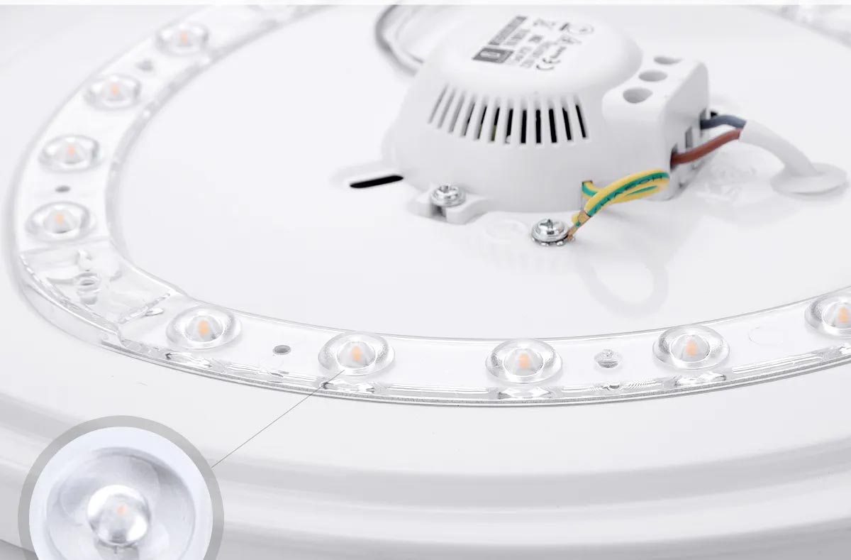 Aigostar 12W 24W LED Round Bulkhead Ceiling Surface Mounted Light Bright Daylight 6500K Lighting