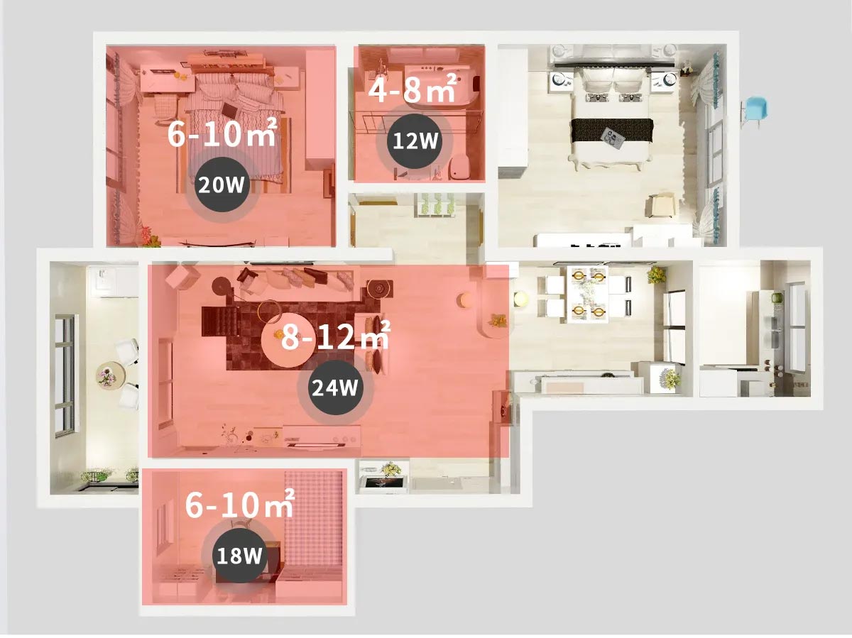Aigostar 12W 24W LED Round Bulkhead Ceiling Surface Mounted Light Bright Daylight 6500K Lighting