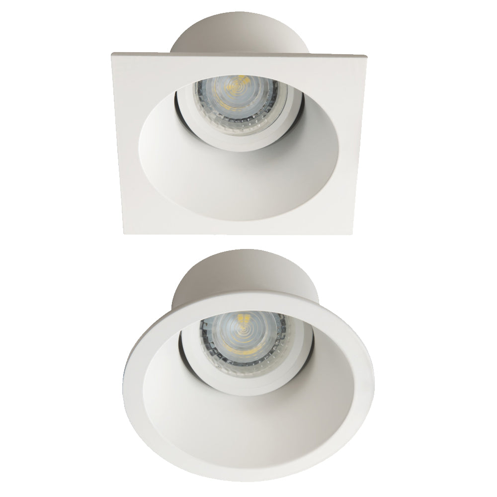 Kanlux APRILA Round Square Ceiling Recessed Decorative GU10 Spot Light Fitting Adjustable