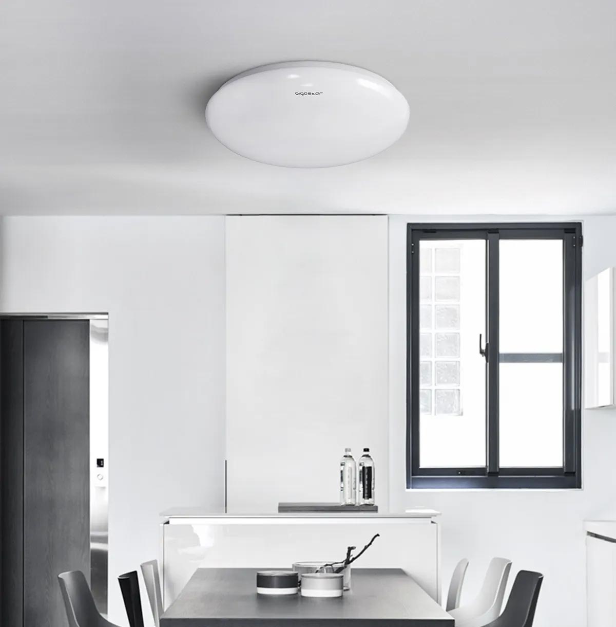 Aigostar 24W LED Ceiling Mounted Round Bulkhead Microwave Motion Sensor Dector Light Daylight 6500K