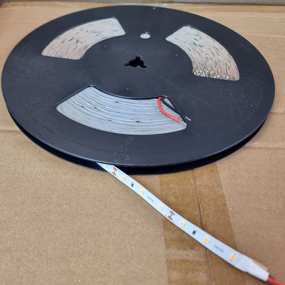 Manningham 12V 6w/m 25meter Roll IP00 8mm White LED Striptape - IP00 Indoor - Choice of Warm WW or Cool White CW