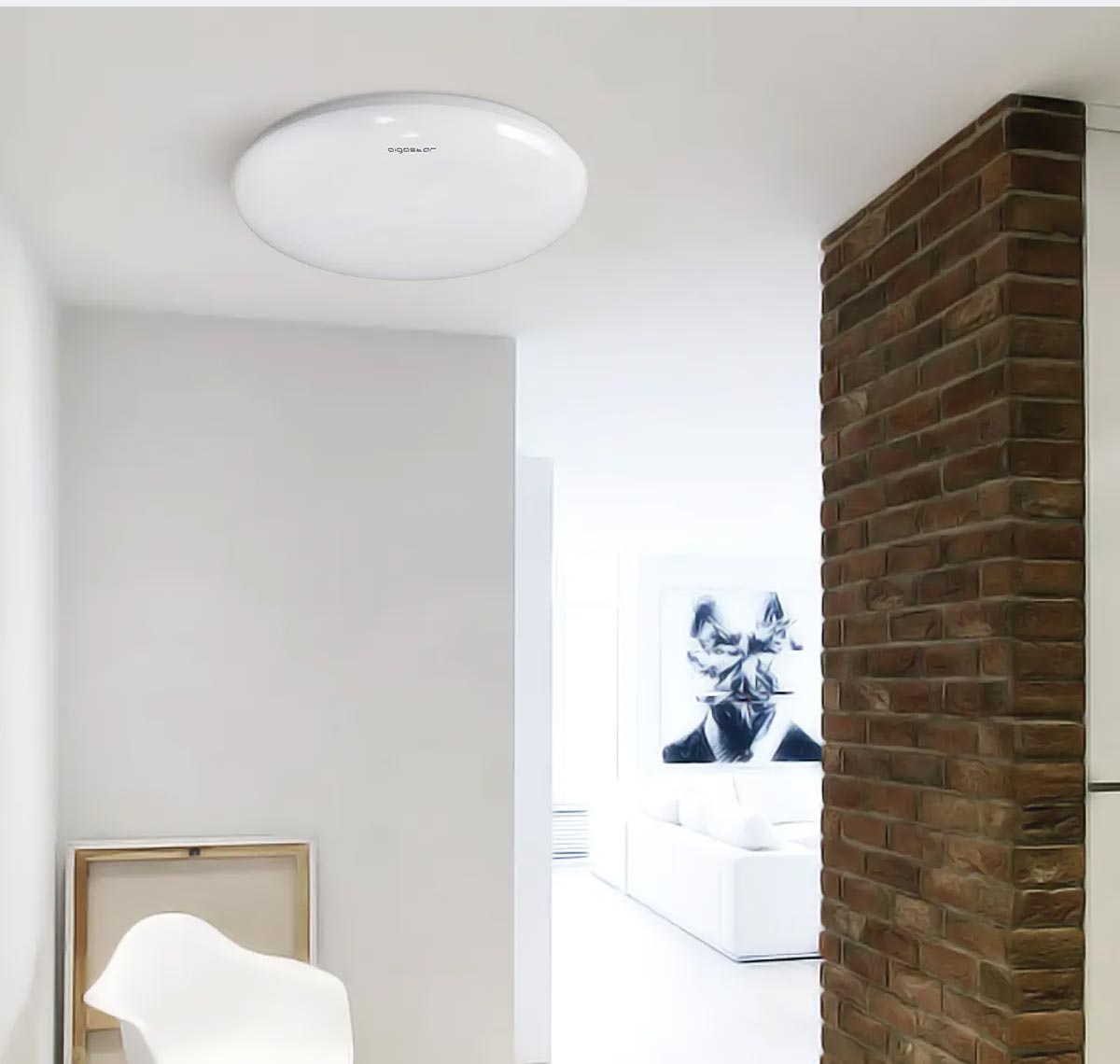 Aigostar 24W LED Ceiling Mounted Round Bulkhead Microwave Motion Sensor Dector Light Daylight 6500K