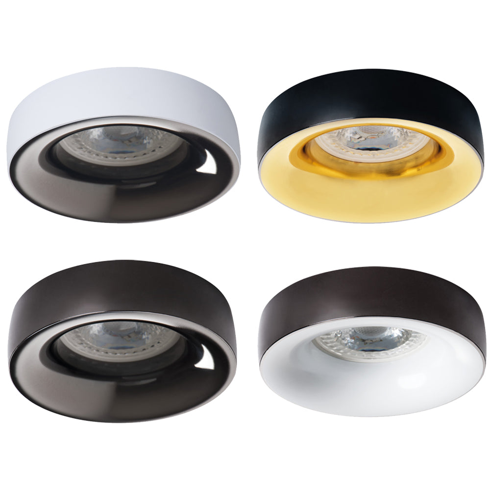 Kanlux ELNIS Round Ceiling Mounted GU10 Decorative Spot Light Fitting