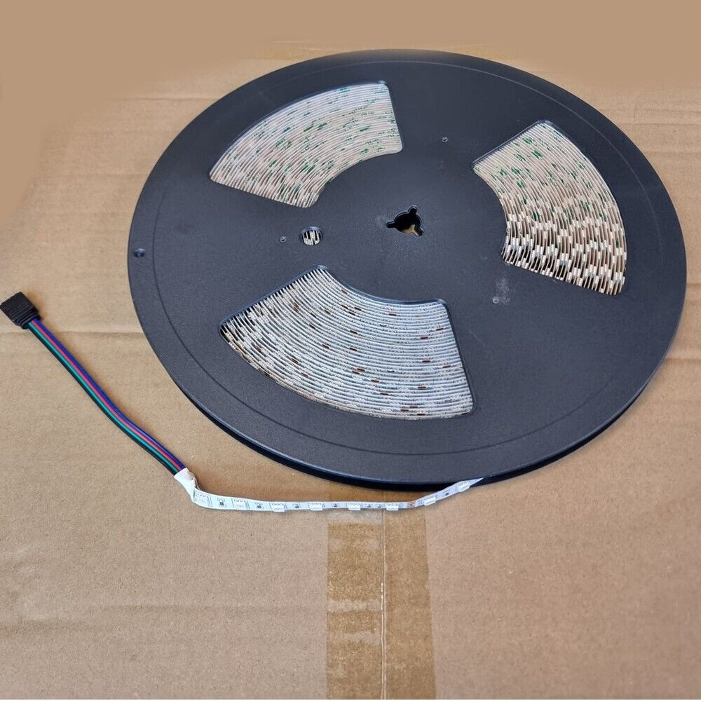 Manningham 24V 14.4w/m 25meter Roll IP65 10mm LED RGB Strip Light Tape Rope Colour Changing Mood Lighting Full Room Ceiling Roll