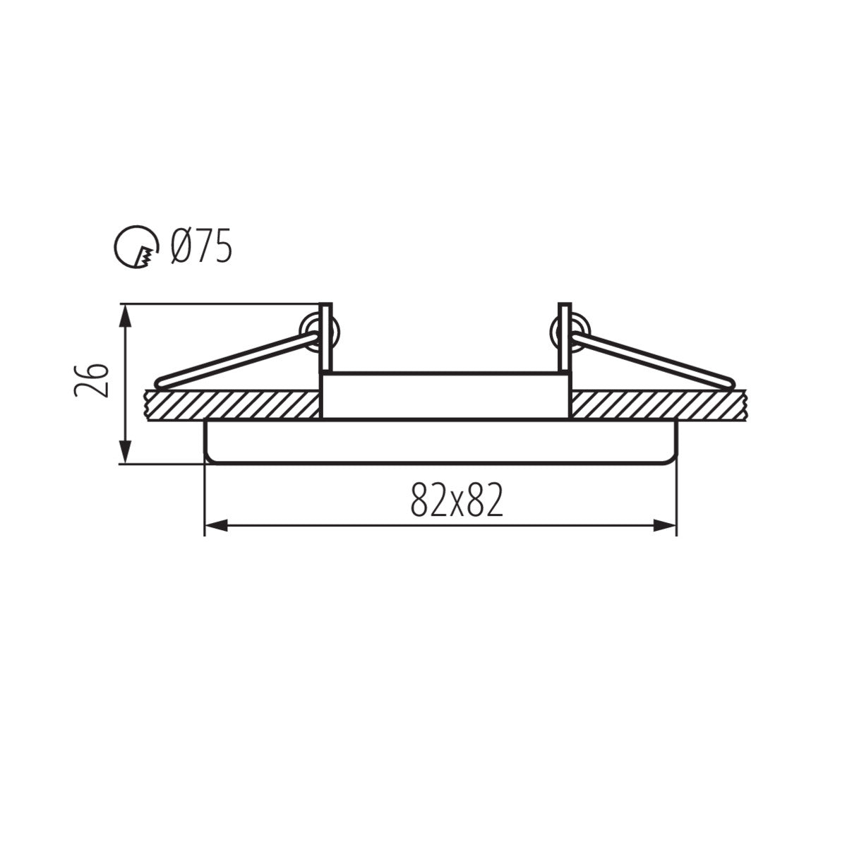 Kanlux NESTA Ceiling Recessed Mounted Fixed / Tilt GU10 Spot Light Fitting