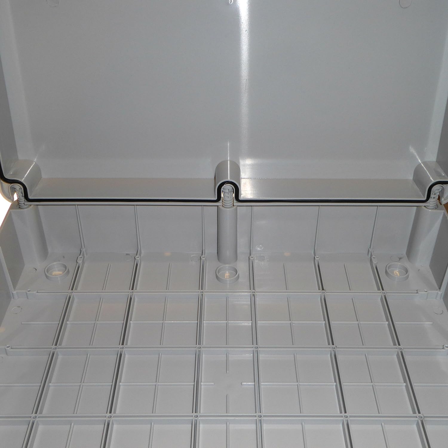 ESR B460 460mm x 380mm x 120mm Extra Large Junction Box Plastic PVC IP56 Weatherproof Waterproof Electrical Enclosure with Plain Sides & Hinge Indoor Outdoor