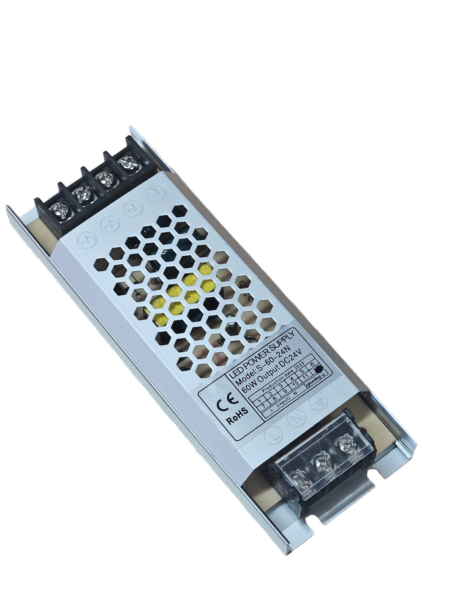 60w DC LED Power Supply Driver 12v / 24v VDC