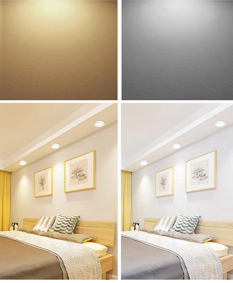 Aigostar 4W 18W LED Round Ceiling Recessed Mounted Daylight Warm White Down Light Panel