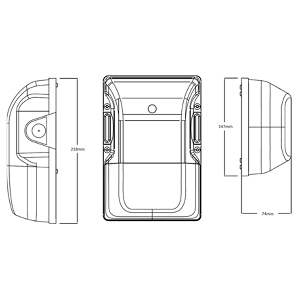 Knightsbridge 230V IP65 15W CCT Wall Pack Complete with Photocell