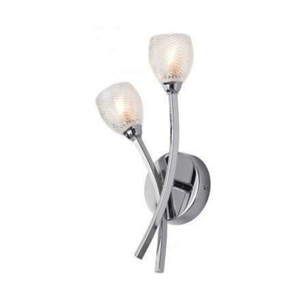 FORUM Kate 2LT Wall Mounted Light Chrome G9-IP44