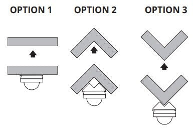 Kanlux SENSQUARE IP54 PIR Motion Sensor LED Light Switch Corner Mounted