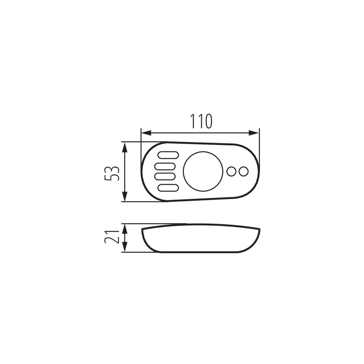 Kanlux Controller Remote Control For CCT LED Strip Tape Light