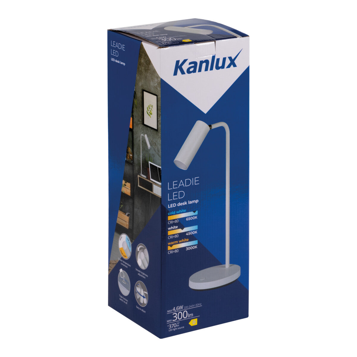 Kanlux LEADIE LED Decorative Table Desk Lamp Light CCT Adjustable 4W