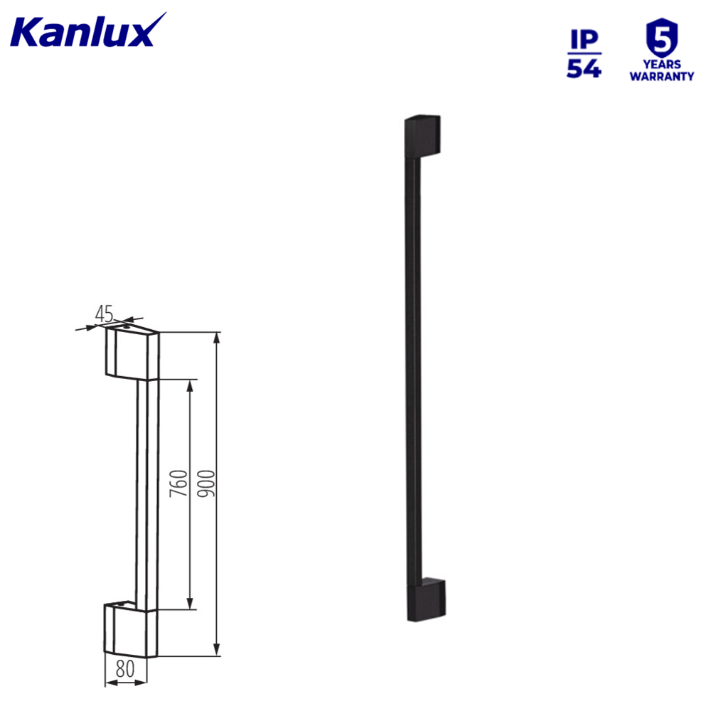 Kanlux YALTE IP54 Modern Adjustable LED Wall Facade Light – Linear Fixture