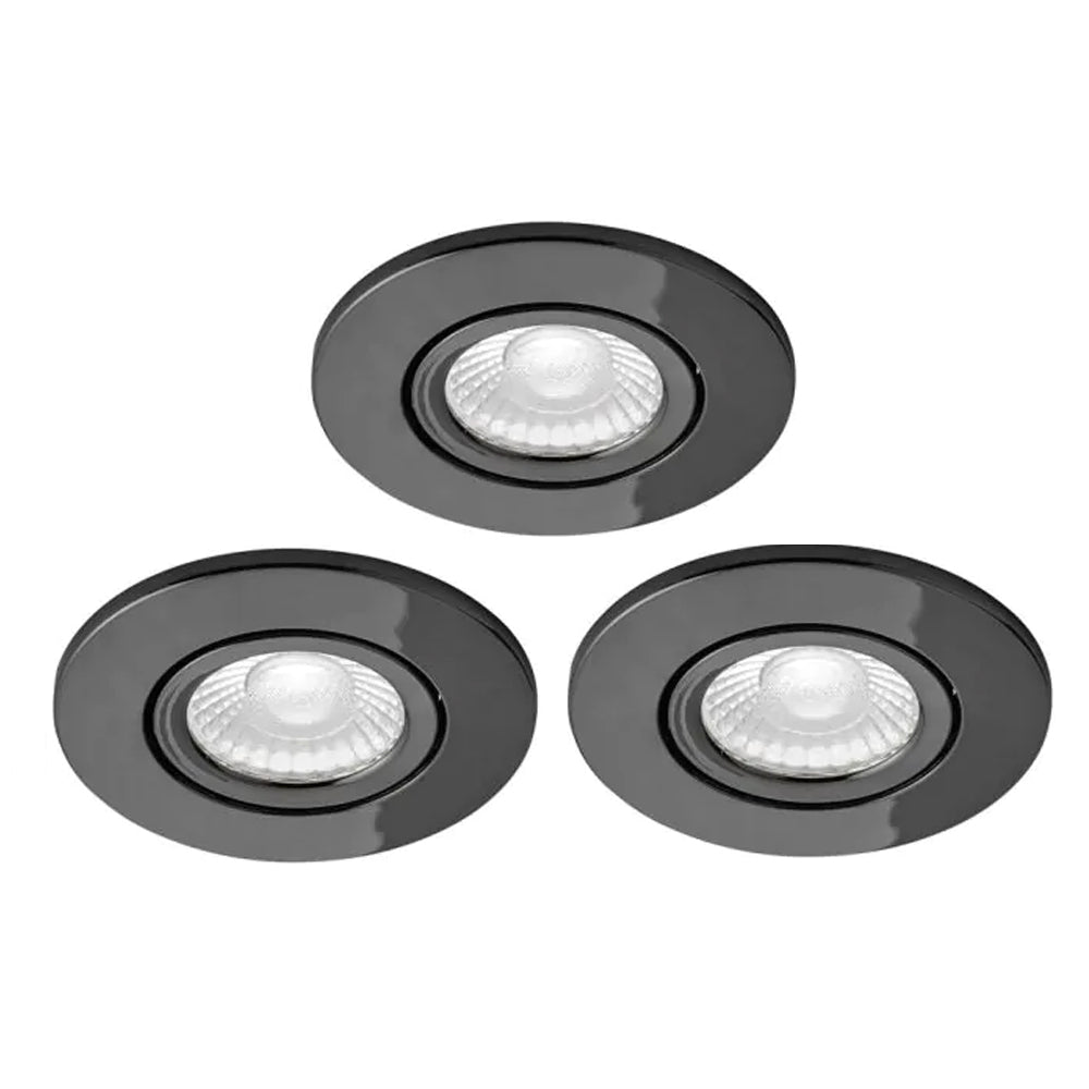 FORUM COMO Tiltable Fire-rated Ceiling Downlight IP65 (x3)