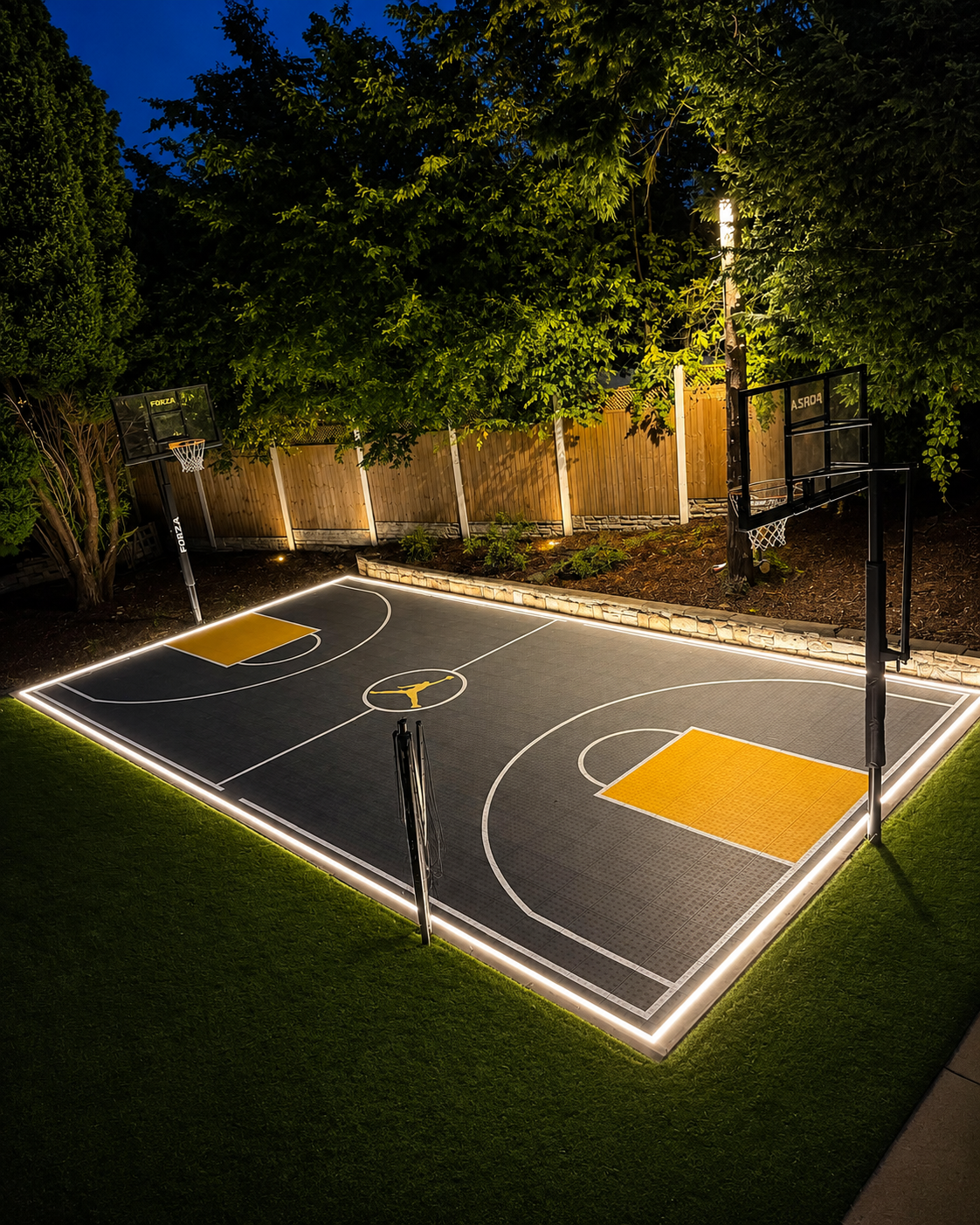 Outdoor IP67 In-Ground LED Strip Light Kit, 24V COB CRI90, 3000K–6500K, 10–50m, Aluminium Housing & Drivers Included