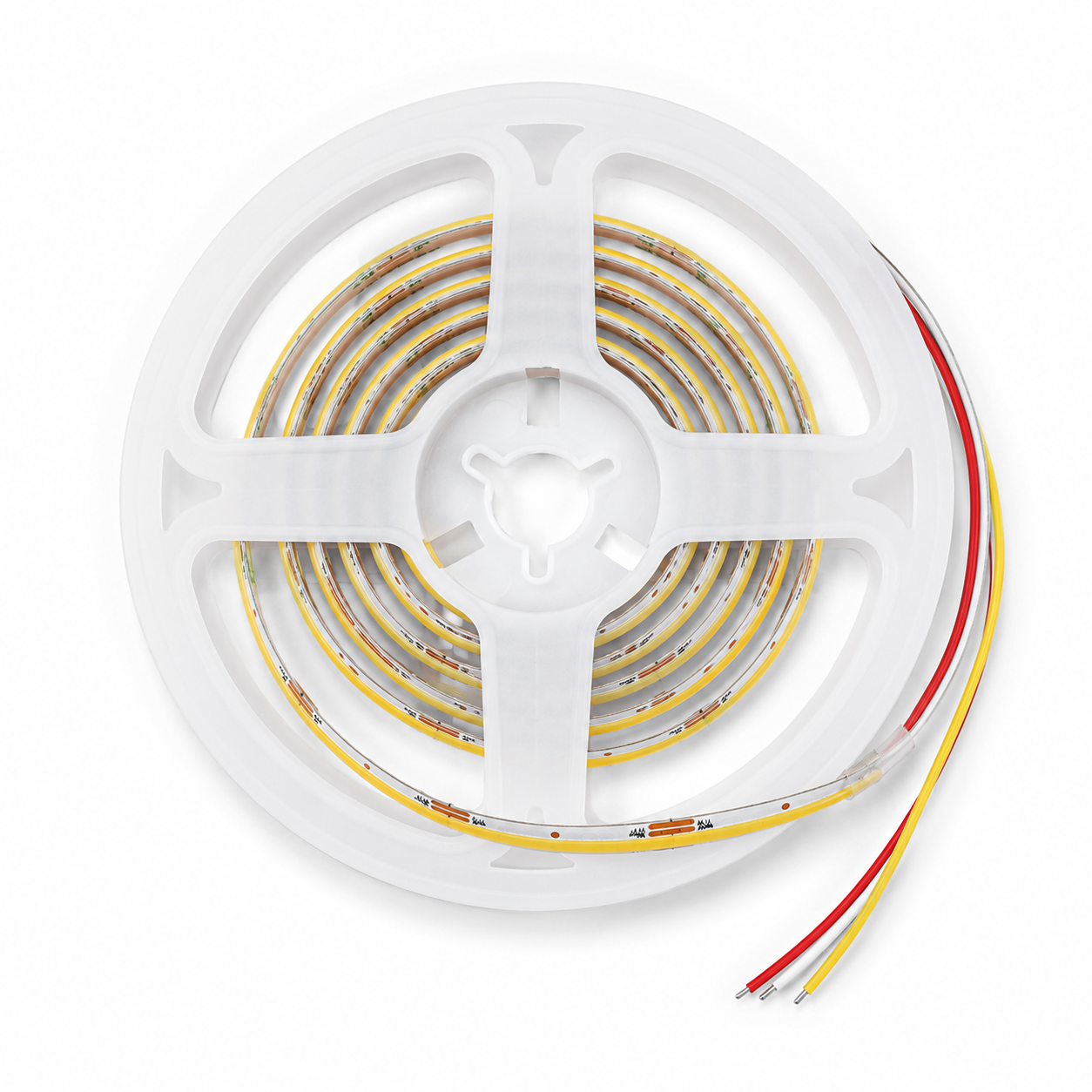 24V CCT COB LED Strip Light Tunable White 2700K–6500K – Dotless Super Bright Self Adhesive LED Tape, 1m–100m