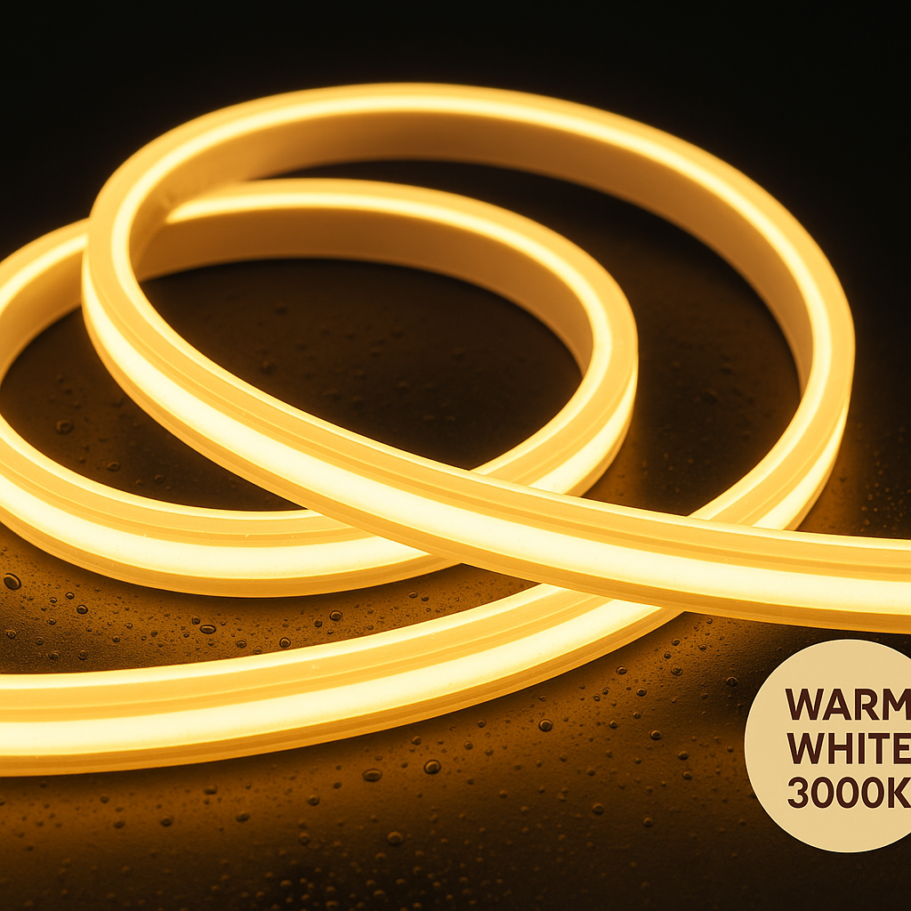 Outdoor IP67 In-Ground LED Strip Light Kit, 24V COB CRI90, 3000K–6500K, 10–50m, Aluminium Housing & Drivers Included