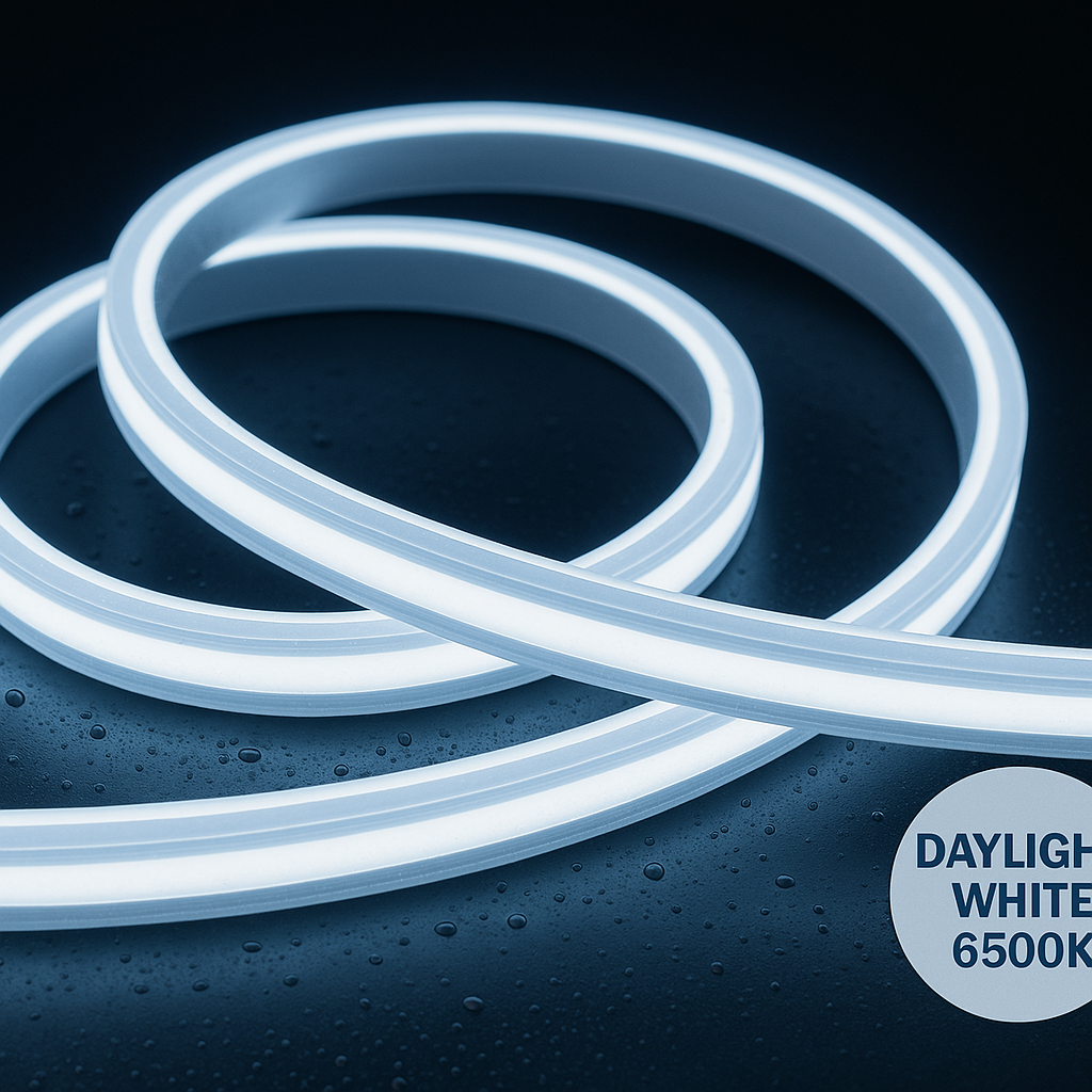 Outdoor IP67 In-Ground LED Strip Light Kit, 24V COB CRI90, 3000K–6500K, 10–50m, Aluminium Housing & Drivers Included