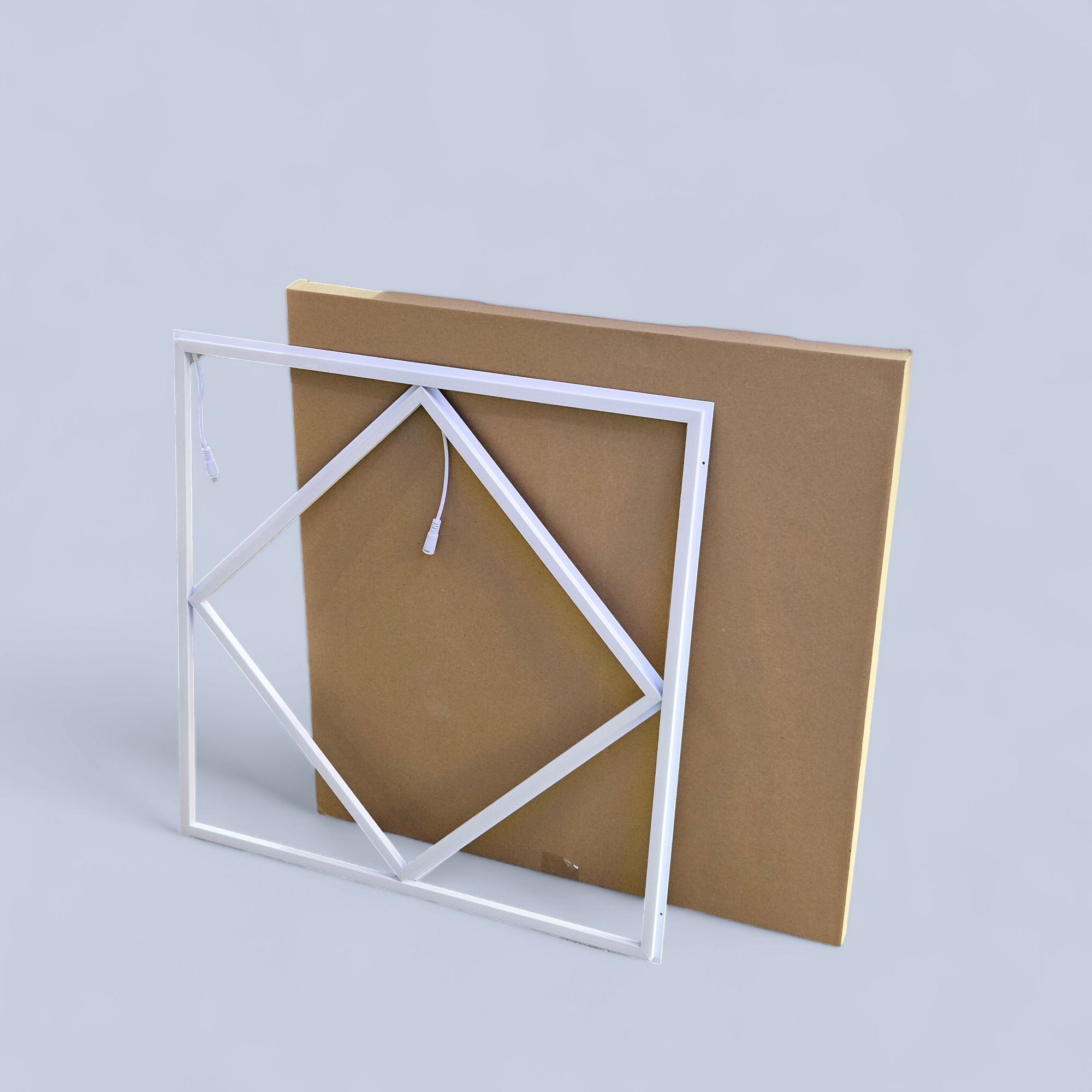 Manningham Lighting 600x600 LED Diamond Lattice Edge Lit Frame Ceiling Recessed Panel Light