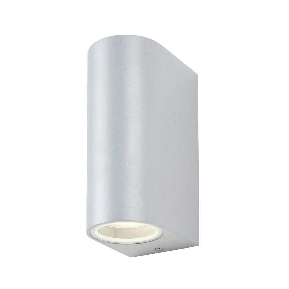 FORUM ANTAR 2LT Up/Down Wall Mounted Light Silver GU10-IP44