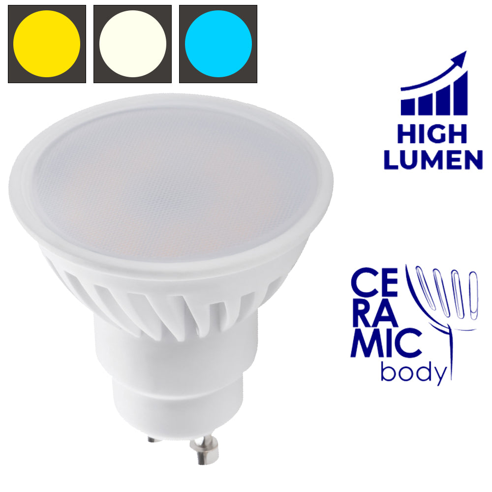Kanlux TEDI MAXX 9W GU10 LED Light Bulb - Ceramic Body - High Lumen - Energy Efficient