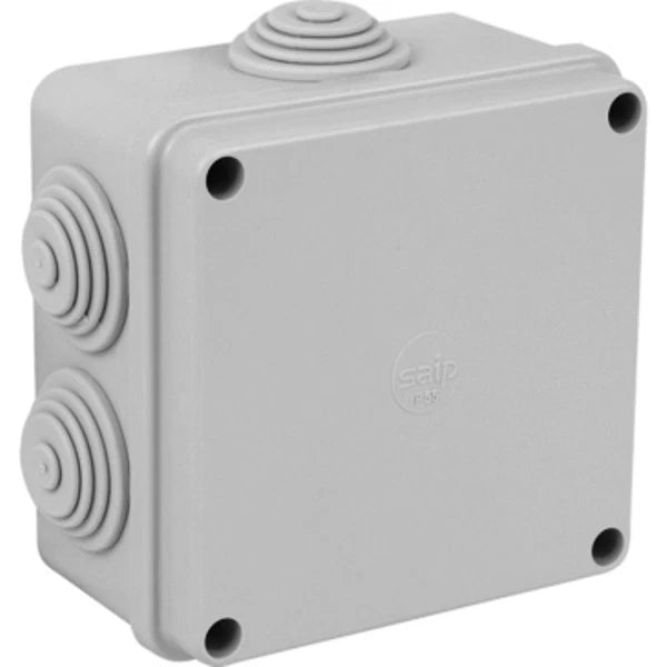 ESR Junction Box Square Enclosure IP56 100 x 100 x 50mm Grommets Connection