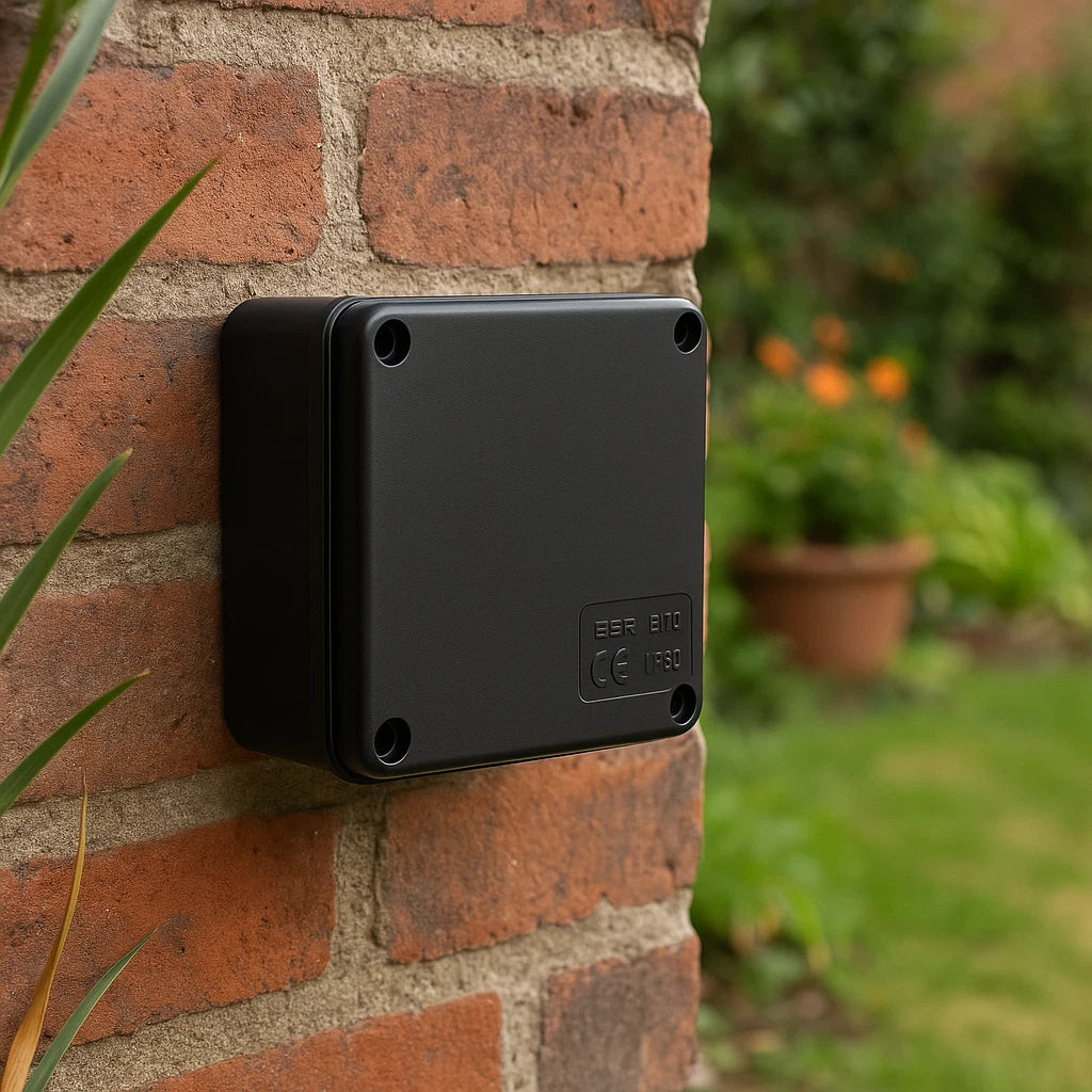 Waterproof Junction Box IP56 100x100x50mm Black Outdoor Electrical Enclosure