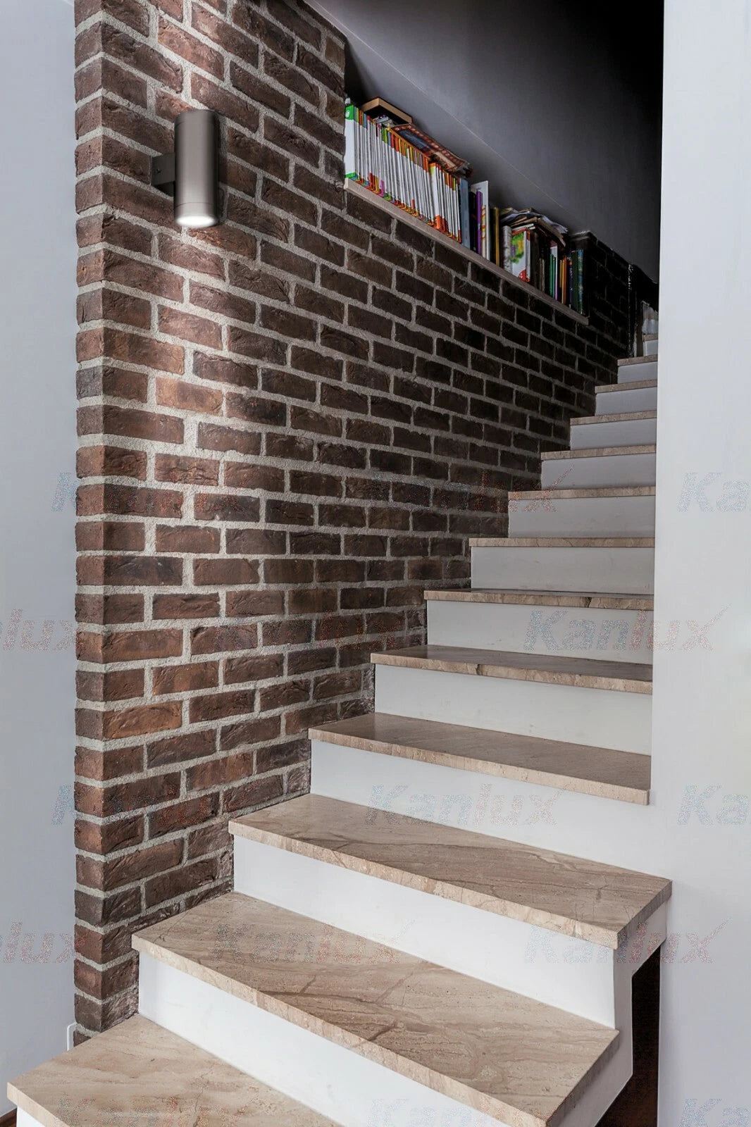 Double Wall Up Down IP44 Outdoor Garden GU10 LED Stainless Steel Outside Mains