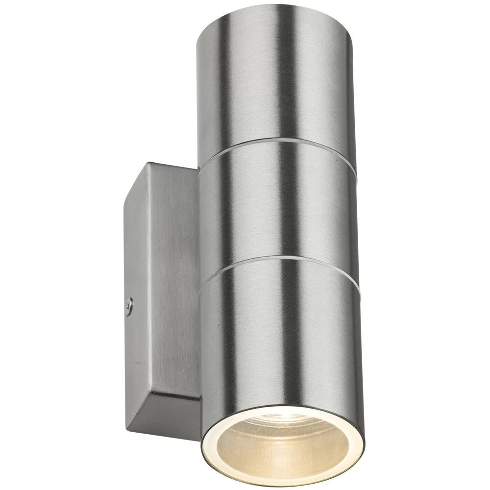 Photocell Sensor Up Down GU10 Lamp IP54 Twin Wall Security Light Outdoor Garden