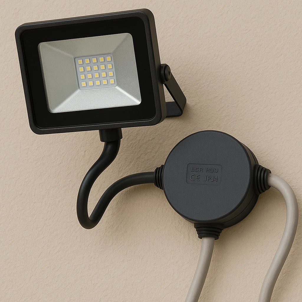 IP44 Round Junction Box 80mm 65mm with Grommets Outdoor Electrical Enclosure