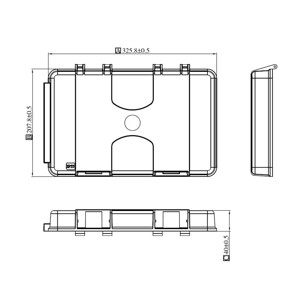 Waterproof Junction Box Electrical Cable Connector Outdoor IP55 Wall Mounted