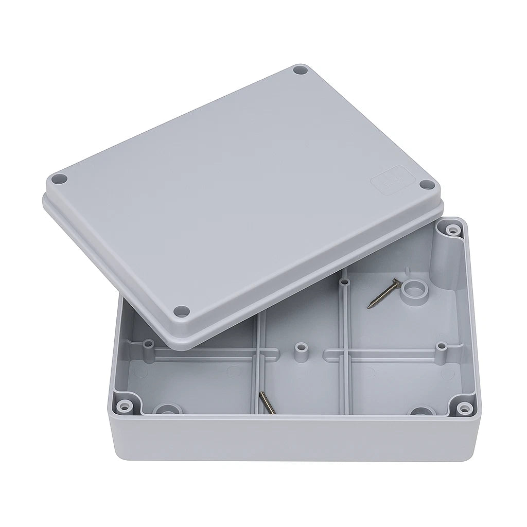 IP56 Weatherproof Junction Box 190x140x70mm Screwed Lid Outdoor Enclosure