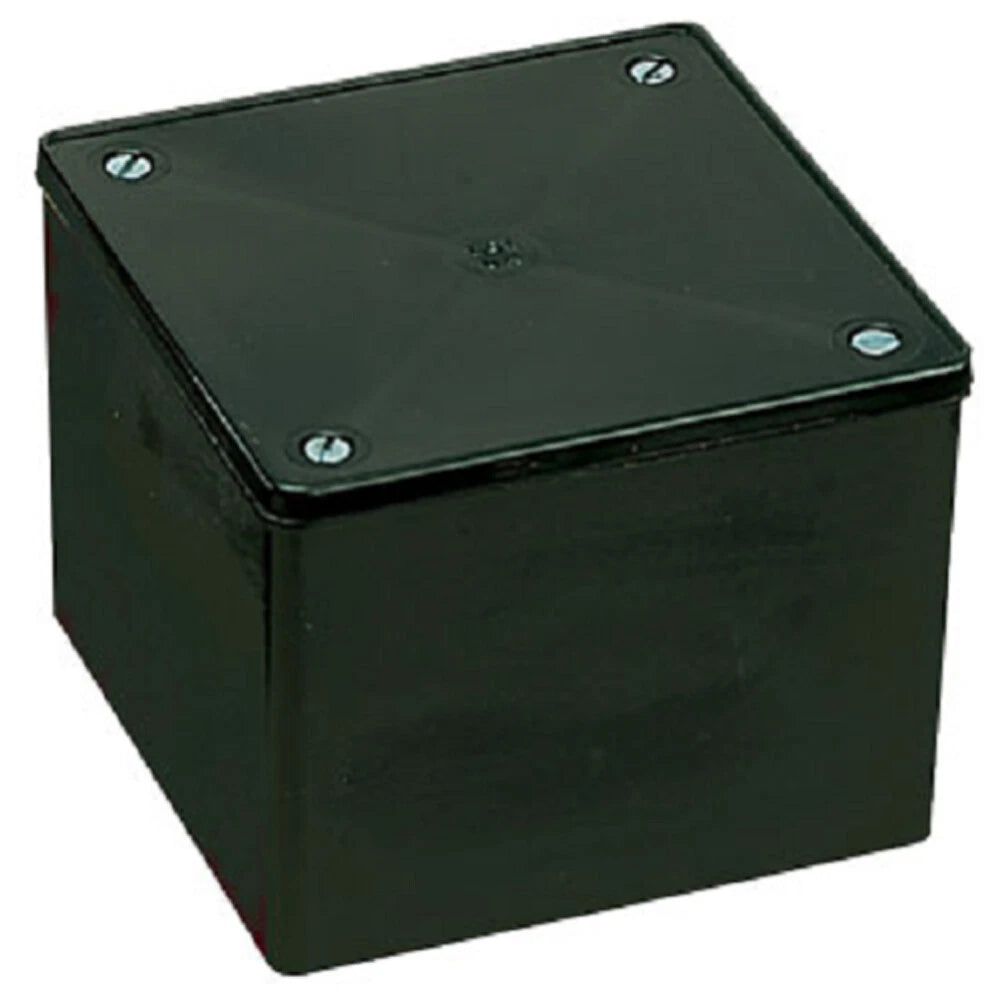 MK MAB4 Black Egatube Adaptable Junction Box Enclosure Black 100 x 100 x 75 mm