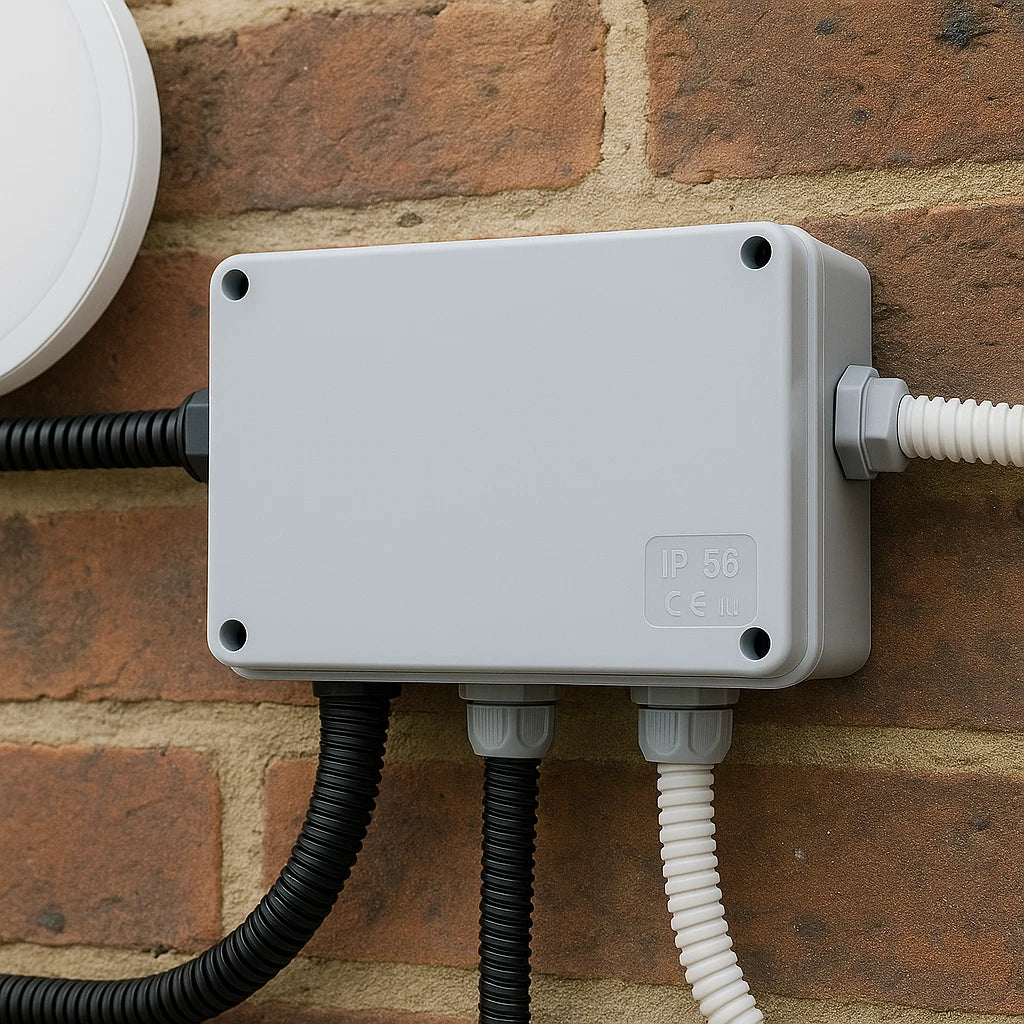 IP56 Weatherproof Junction Box 150x110x70mm Plain Sides Outdoor Enclosure