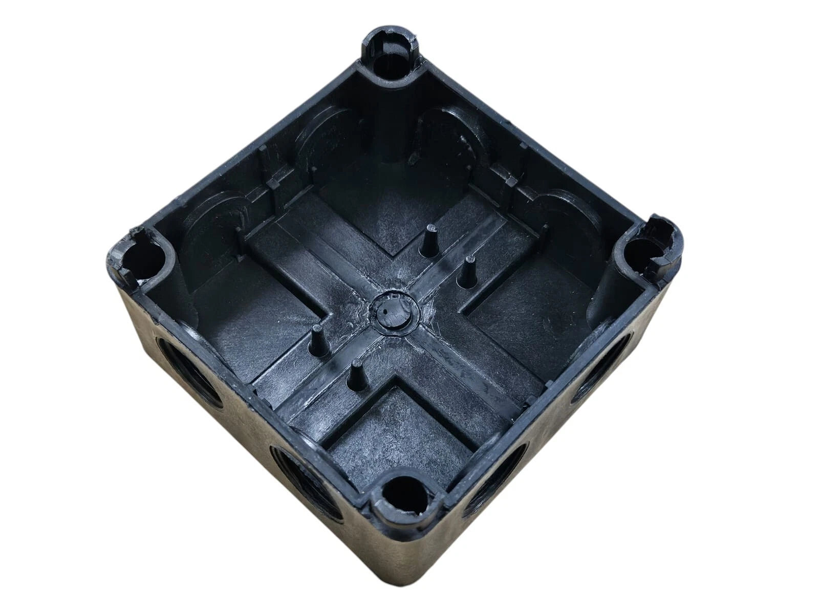 ESR IP66 Waterproof Junction Box Black or Grey 90x90x56mm + 3 Wago Connectors