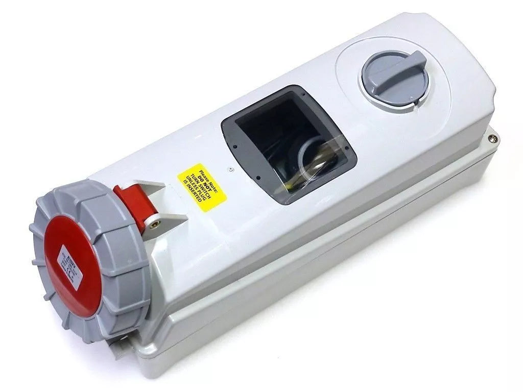ESR IP67 63A 5P 415V Industrial Switched Interlock Socket 3 Pin+N+Earth 3P+N+E