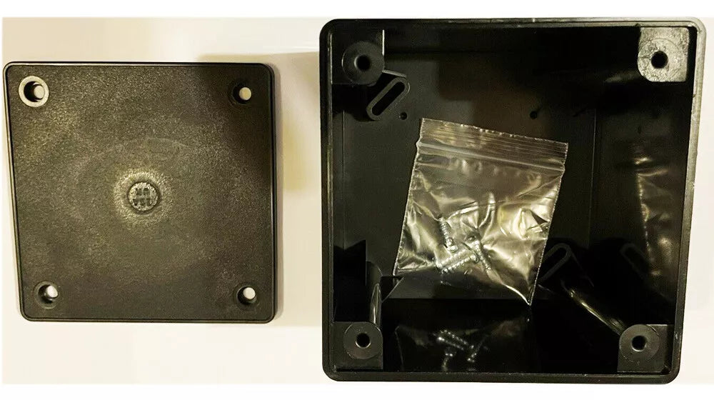 MK MAB4 Black Egatube Adaptable Junction Box Enclosure Black 100 x 100 x 75 mm