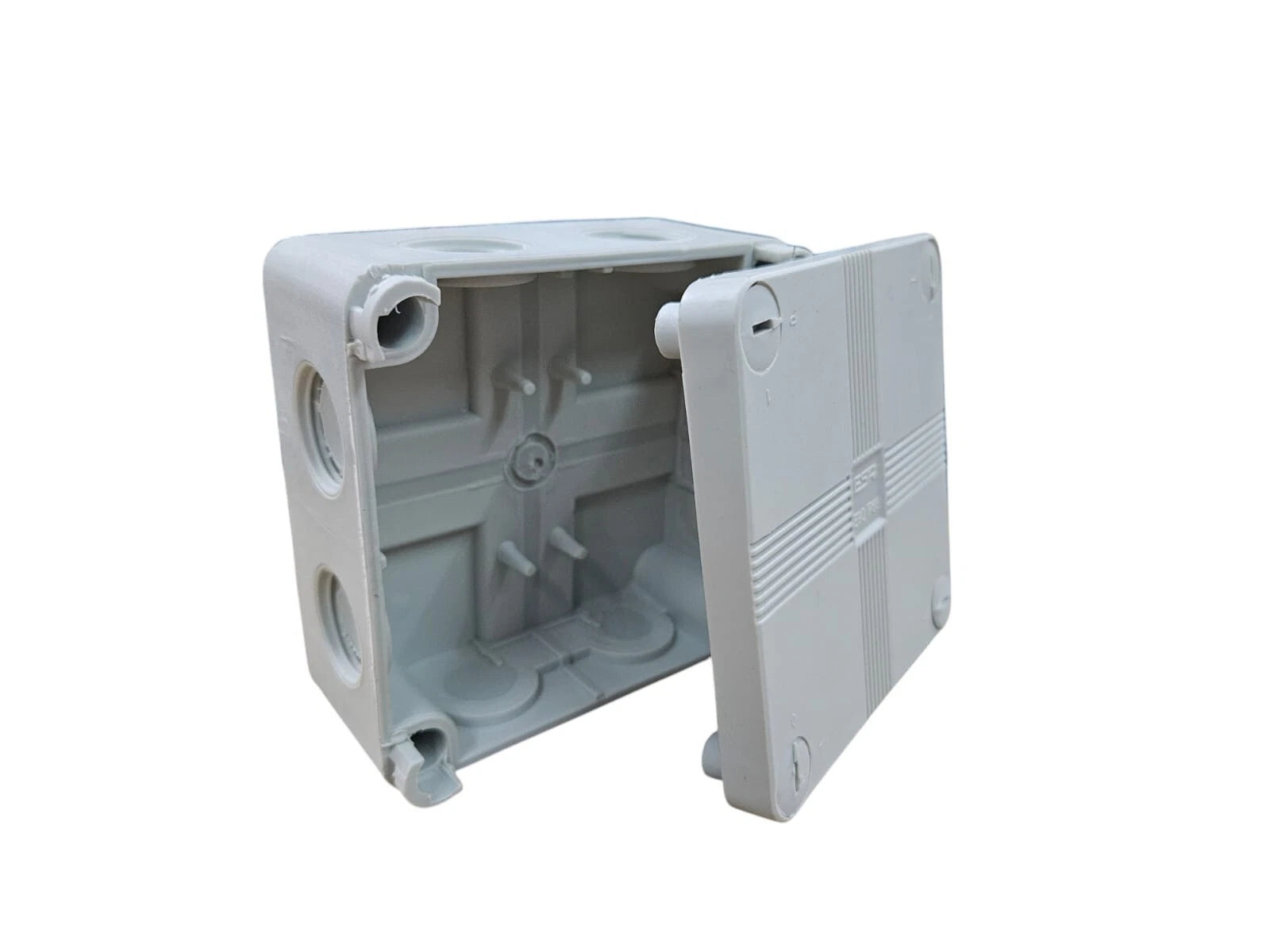 ESR IP66 Waterproof Junction Box Black or Grey 90x90x56mm + 3 Wago Connectors