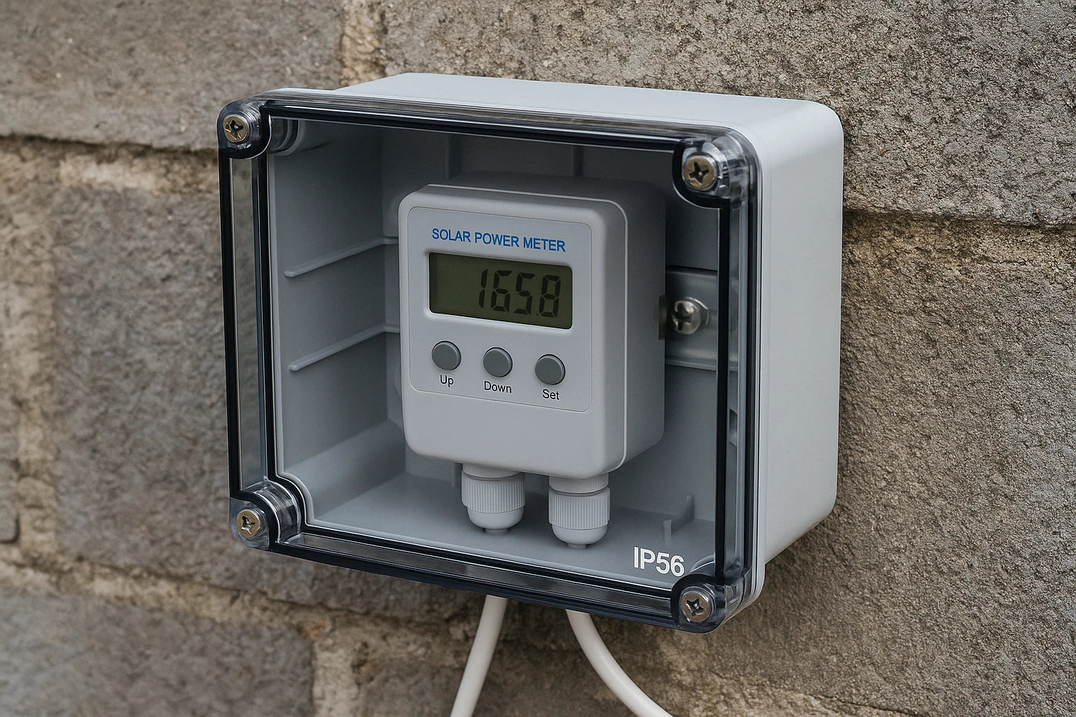 IP56 Waterproof Junction Box 240x190x90mm Clear Lid Outdoor Cable Enclosure