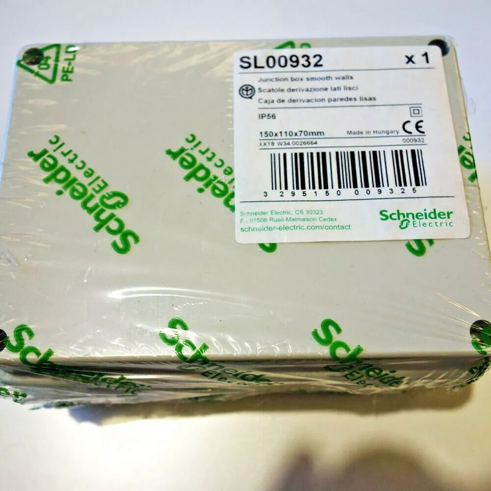 Schneider Electric SL00932 Junction Box 150 x 110 x 70mm IP56 Outdoor Waterproof