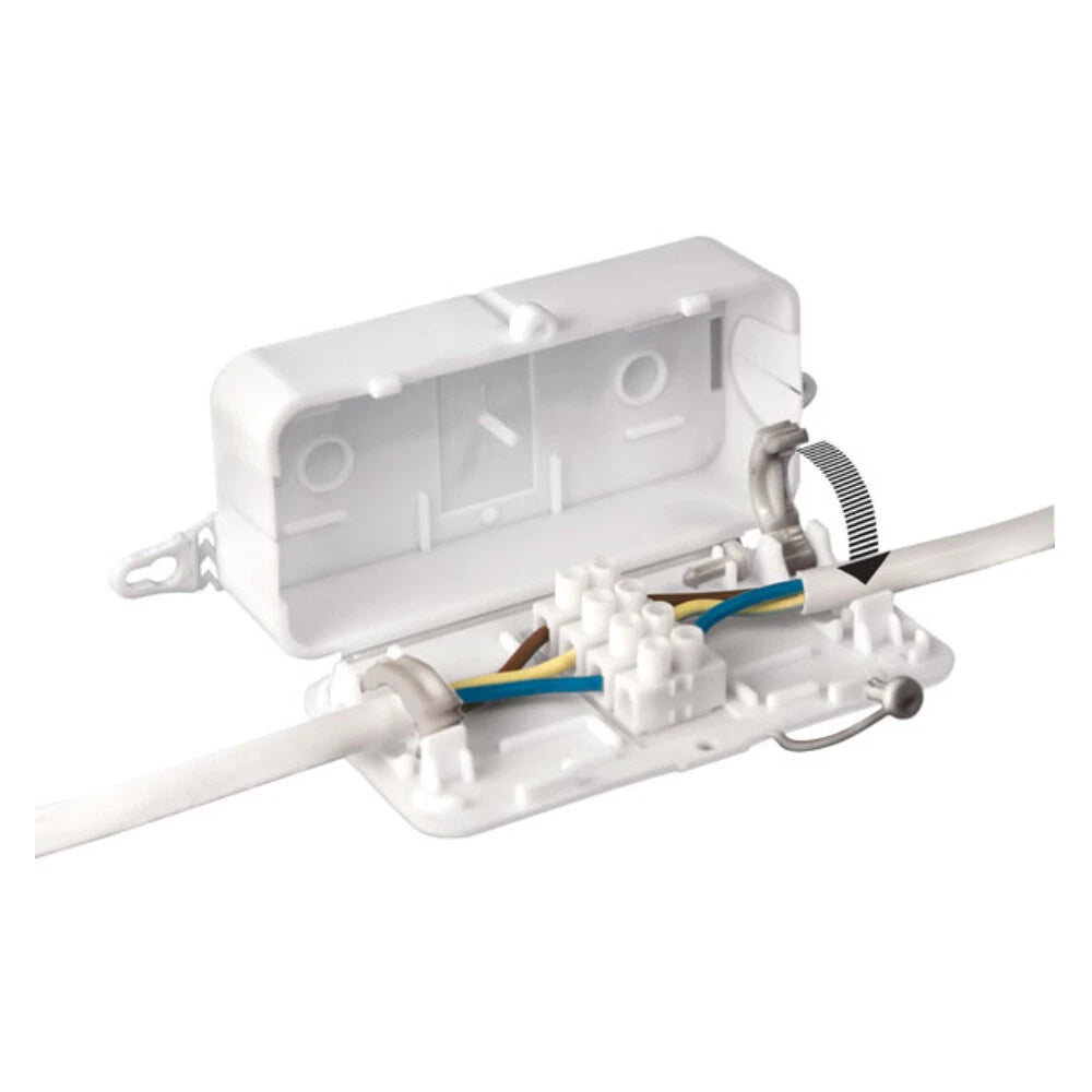 4 Pole 24A 240V Mains Inline Terminal Block Wire Choc Electrical Junction Box