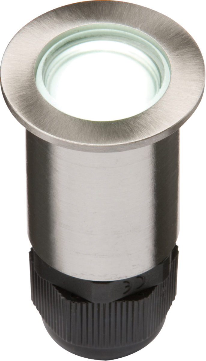 Knightsbridge IP67 24V Small Stainless Steel Ground Fitting 4 x LED Decking Light