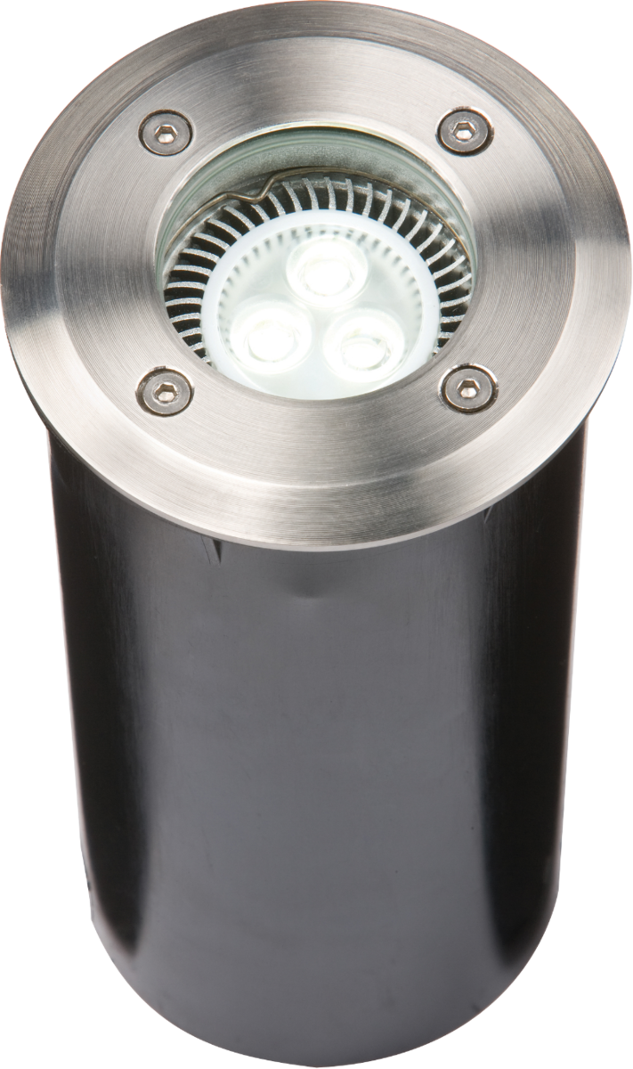 Knightsbridge IP67 230V GU10 Stainless Steel Ground Light Long Body