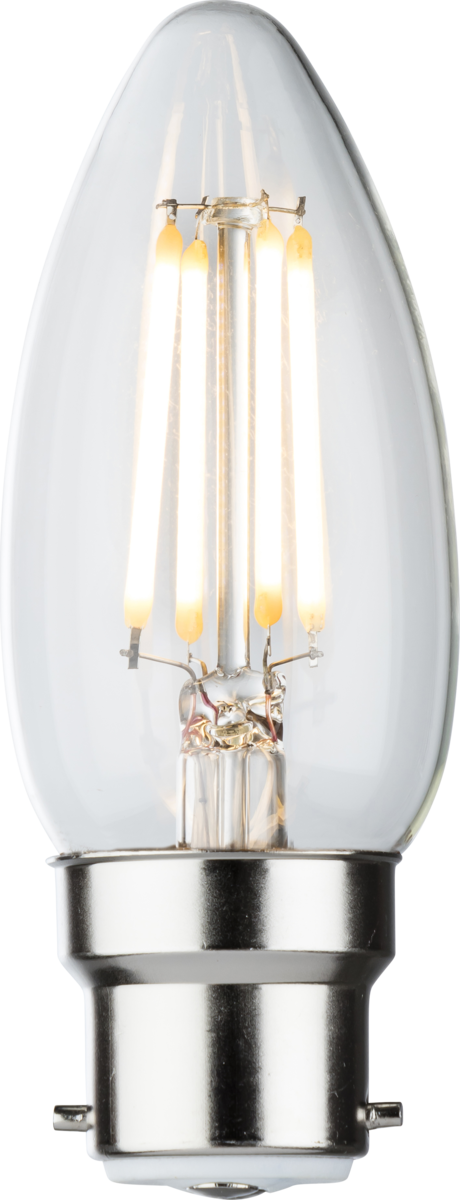 Knightsbridge 230V 4W LED Candle Filament Lamp 2700K Dimmable