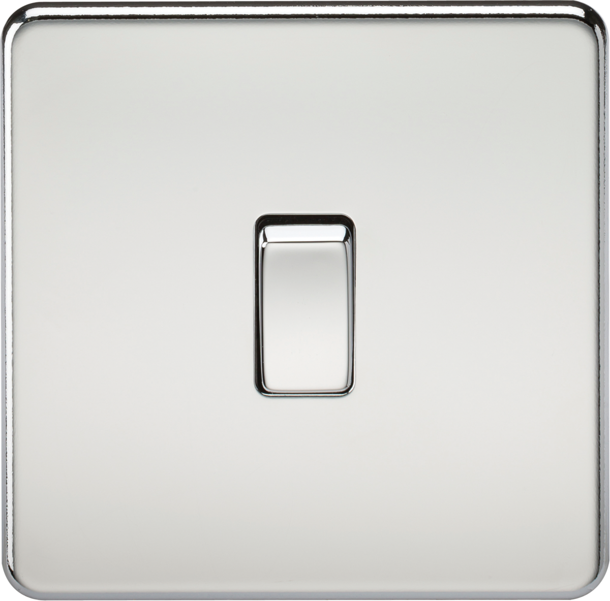 Knightsbridge Screwless 10AX 1G Single Gang 2 Way Wall Light Switch