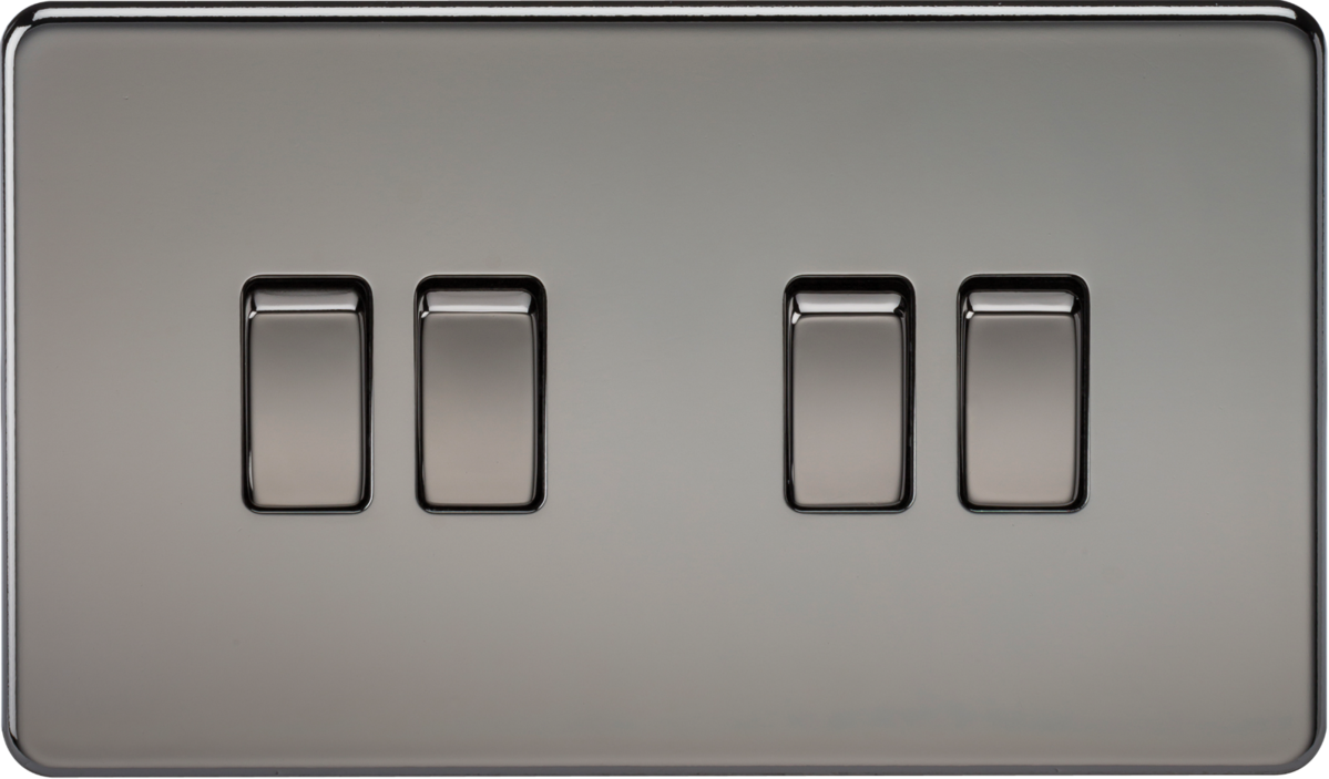 Knightsbridge Screwless 10AX 4G 2 Way Switch