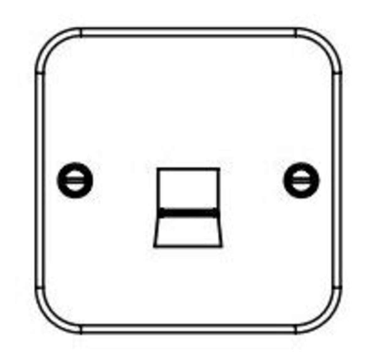 Knightsbridge Metal Clad Telephone Master, Slave Socket & Network Outlet